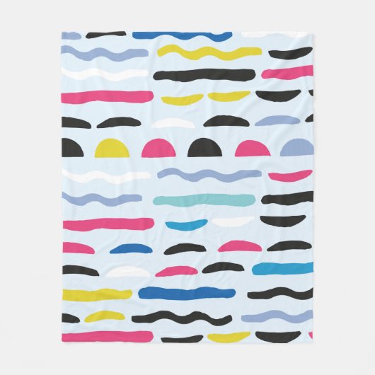 Abstract, naadloos decoratief patroon fleece deken (Voorkant)