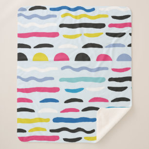 Abstract, naadloos decoratief patroon sherpa deken