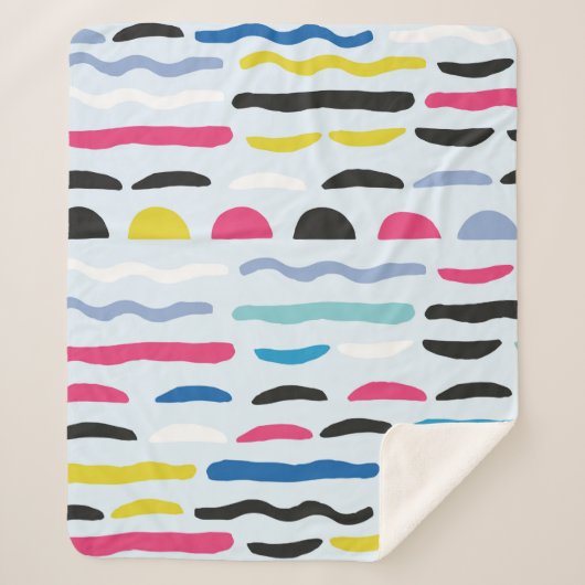 Abstract, naadloos decoratief patroon sherpa deken (Voorkant)