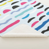 Abstract, naadloos decoratief patroon sherpa deken (3/4)