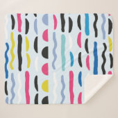 Abstract, naadloos decoratief patroon sherpa deken (Voorkant (horizontaal))