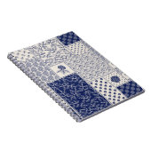 Abstract naadloos, delicaat patchwork-patroon, don notitieboek (Rechterzijde)