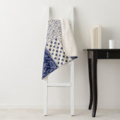 Abstract naadloos, delicaat patchwork-patroon, don sherpa deken (In situ)