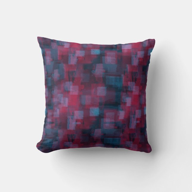 Abstract Naadloos – Dubbelzijdig met Claret Back Kussen (Voorkant)