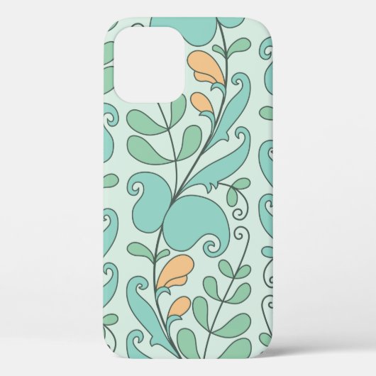 Abstract naadloos florvormig patroon Case-Mate iPhone case (Achterkant)