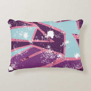 Abstract naadloos geometrisch patroon. Grijze stad Accent Kussen