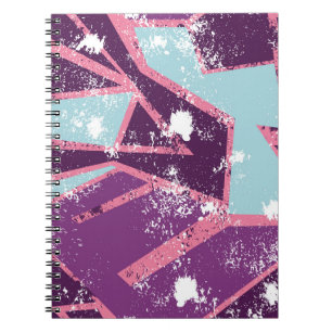 Abstract naadloos geometrisch patroon. Grijze stad Notitieboek