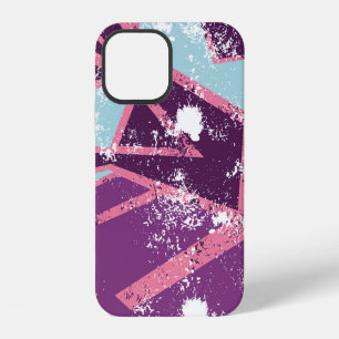 Abstract naadloos geometrisch patroon. grunge sted iPhone 12 hoesje