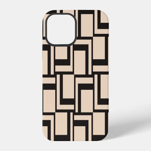 Abstract naadloos geometrisch patroon iPhone hoesje (Achterkant)
