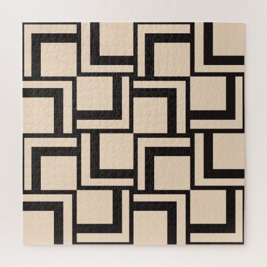 Abstract naadloos geometrisch patroon legpuzzel (Verticaal)