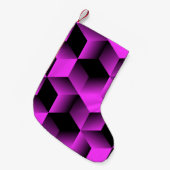 abstract naadloos geometrisch patroon met raster c kleine kerstsok (Voorkant (Hangend))