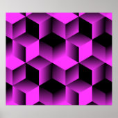 abstract naadloos geometrisch patroon met raster c poster (Voorkant)