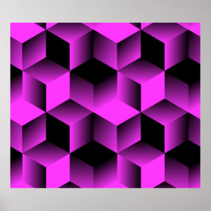 abstract naadloos geometrisch patroon met raster c poster