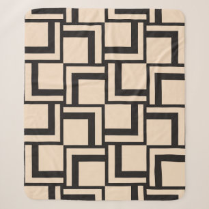 Abstract naadloos geometrisch patroon sherpa deken