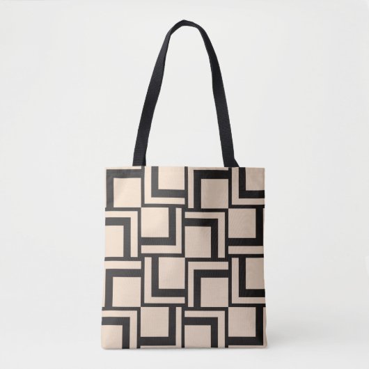 Abstract naadloos geometrisch patroon tote bag (Voorkant)