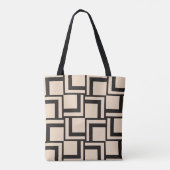 Abstract naadloos geometrisch patroon tote bag (Achterkant)