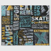 Abstract naadloos grijppatroon. Stedelijke stijlmo Cadeaupapier (Vlak)