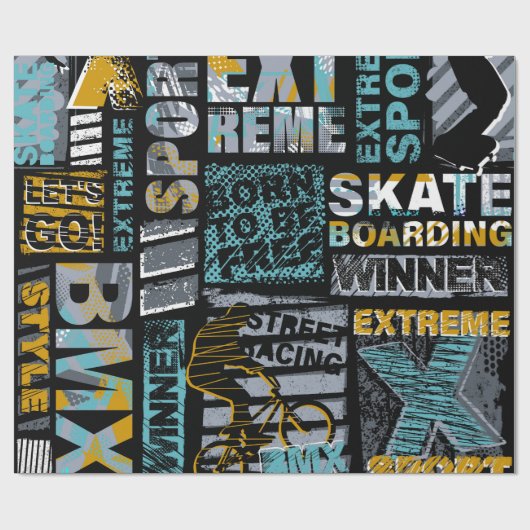 Abstract naadloos grijppatroon. Stedelijke stijlmo Cadeaupapier (Vlak)