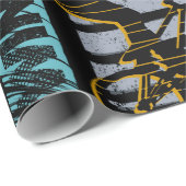 Abstract naadloos grijppatroon. Stedelijke stijlmo Cadeaupapier (Rol Hoek)