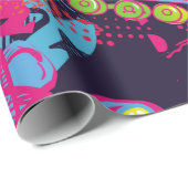 Abstract naadloos grijs tienerspatroon. Comics Cadeaupapier (Rol Hoek)