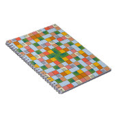 Abstract naadloos kleurenpatroon notitieboek (Rechterzijde)