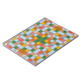 Abstract naadloos kleurenpatroon notitieboek (Linkerzijde)