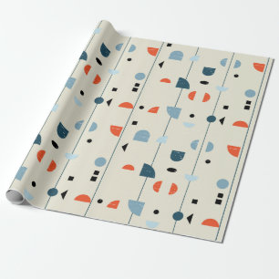Abstract, naadloos, meetbaar patroon geïnspireerd cadeaupapier