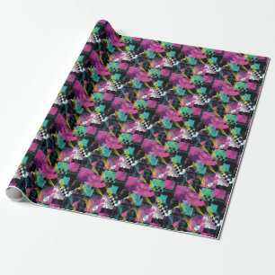 Abstract naadloos, meisjes jongens mode, kleurrijk cadeaupapier