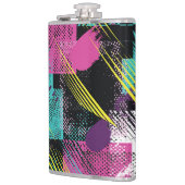 Abstract naadloos, meisjes jongens mode, kleurrijk heupfles (Links)