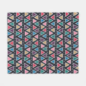 Abstract naadloos met de hand getekend stampatroon fleece deken (Voorkant (Horizontaal))