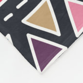 Abstract naadloos met de hand getekend stampatroon fleece deken (Hoek)