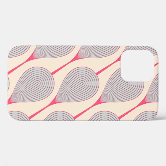 abstract naadloos met gestileerde bloemknoppen Case-Mate iPhone case (Achterkant (horizontaal))