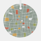 Abstract naadloos: modern patroonontwerp. glas ornament (Voorkant)