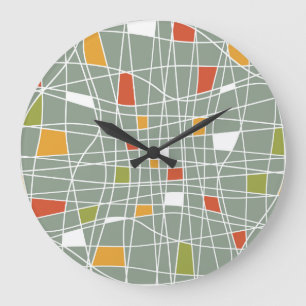 Abstract naadloos: modern patroonontwerp. grote klok