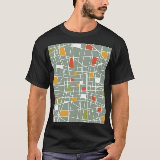 Abstract naadloos: modern patroonontwerp. t-shirt (Voorkant)