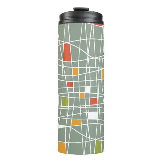 Abstract naadloos: modern patroonontwerp. thermosbeker (Voorkant)