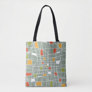 Abstract naadloos: modern patroonontwerp. tote bag