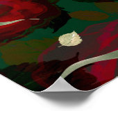 Abstract naadloos mooi patroon getrokken bloei poster (Hoek)