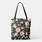 Abstract naadloos mooi patroon getrokken bloei tote bag (Achterkant)
