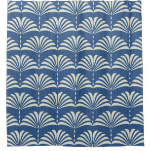 Abstract naadloos oraal bloempatroon Art deco Douchegordijn