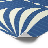 Abstract naadloos oraal bloempatroon Art deco Poster (Hoek)