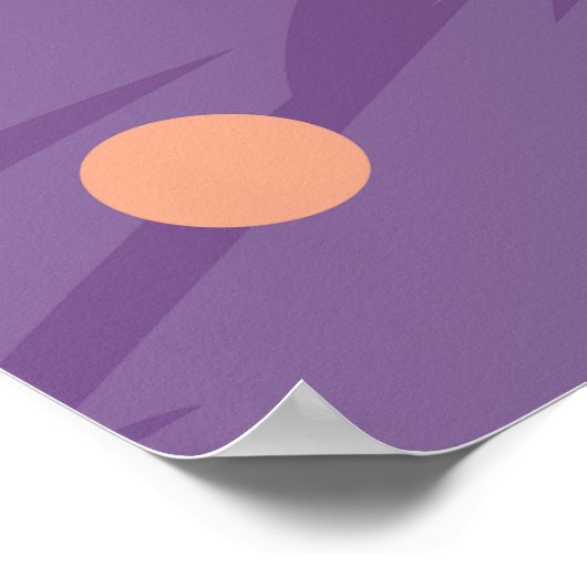 Abstract naadloos paars patroon met cirkels en poster (Hoek)