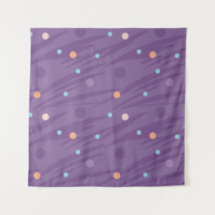 Abstract naadloos paars patroon met cirkels en wandkleed