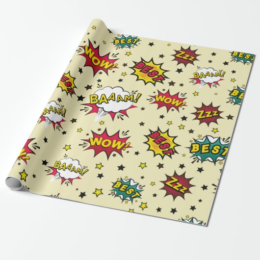 Abstract naadloos patchpatroon, patch bac cadeaupapier (Uitgerold)