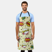 Abstract naadloos patchpatroon,  patch bac schort (Gedragen)