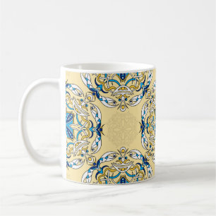 abstract naadloos patchwerkpatroon. Arabi Koffiemok