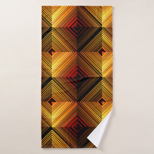  abstract naadloos patroon. Bruine gradiënt Badhanddoek (Badhanddoek)