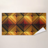  abstract naadloos patroon. Bruine gradiënt Badhanddoek (Badhanddoek)