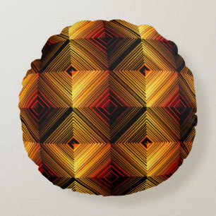 abstract naadloos patroon. Bruine gradiënt Rond Kussen