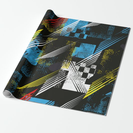 Abstract naadloos patroon. Creative  backgr Cadeaupapier (Uitgerold)